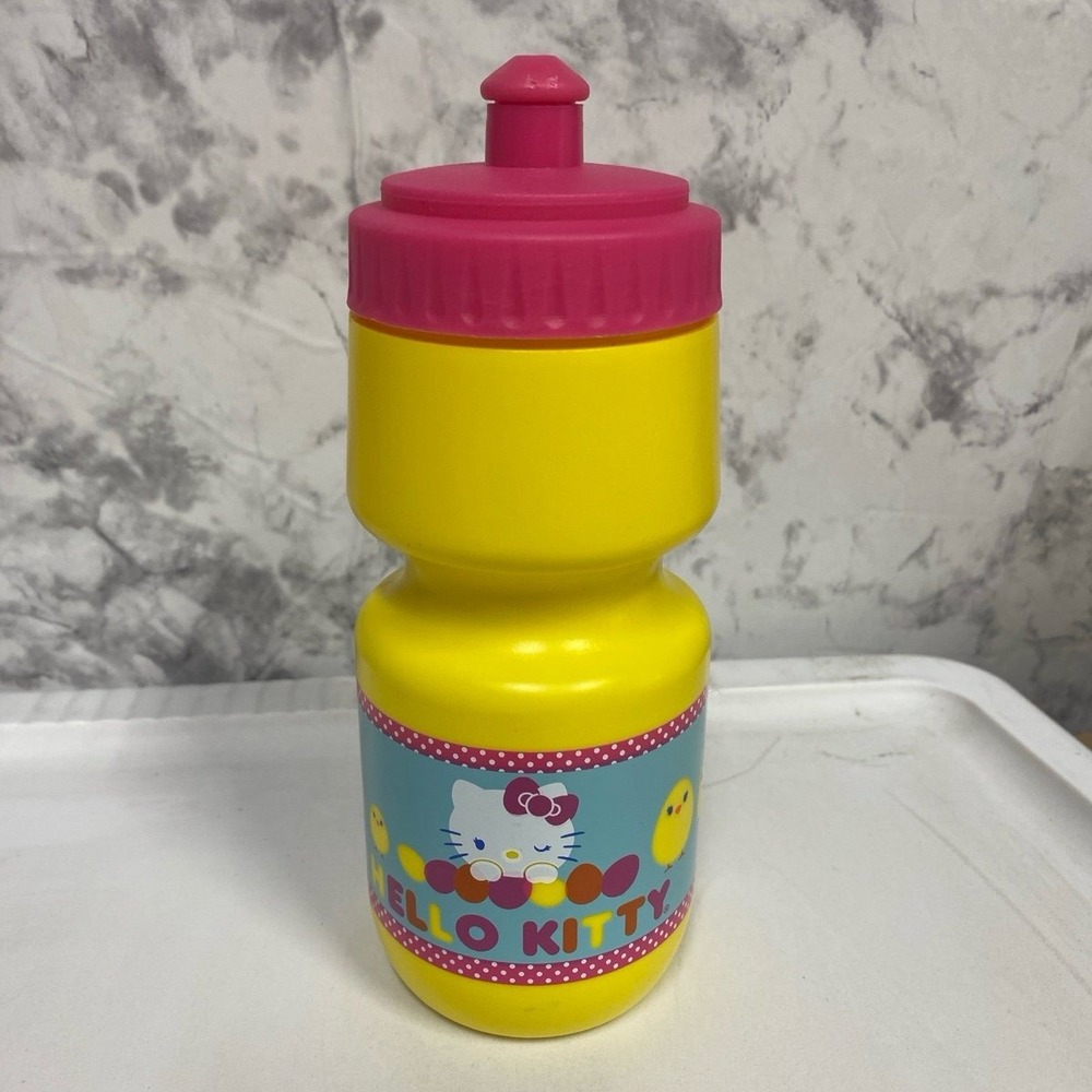 Hello Kitty 2013 Easter Water Bottle Pink Yellow Sanrio WBHKWM112012TZ